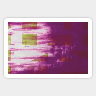 Geometrical water in Magenta Sticker